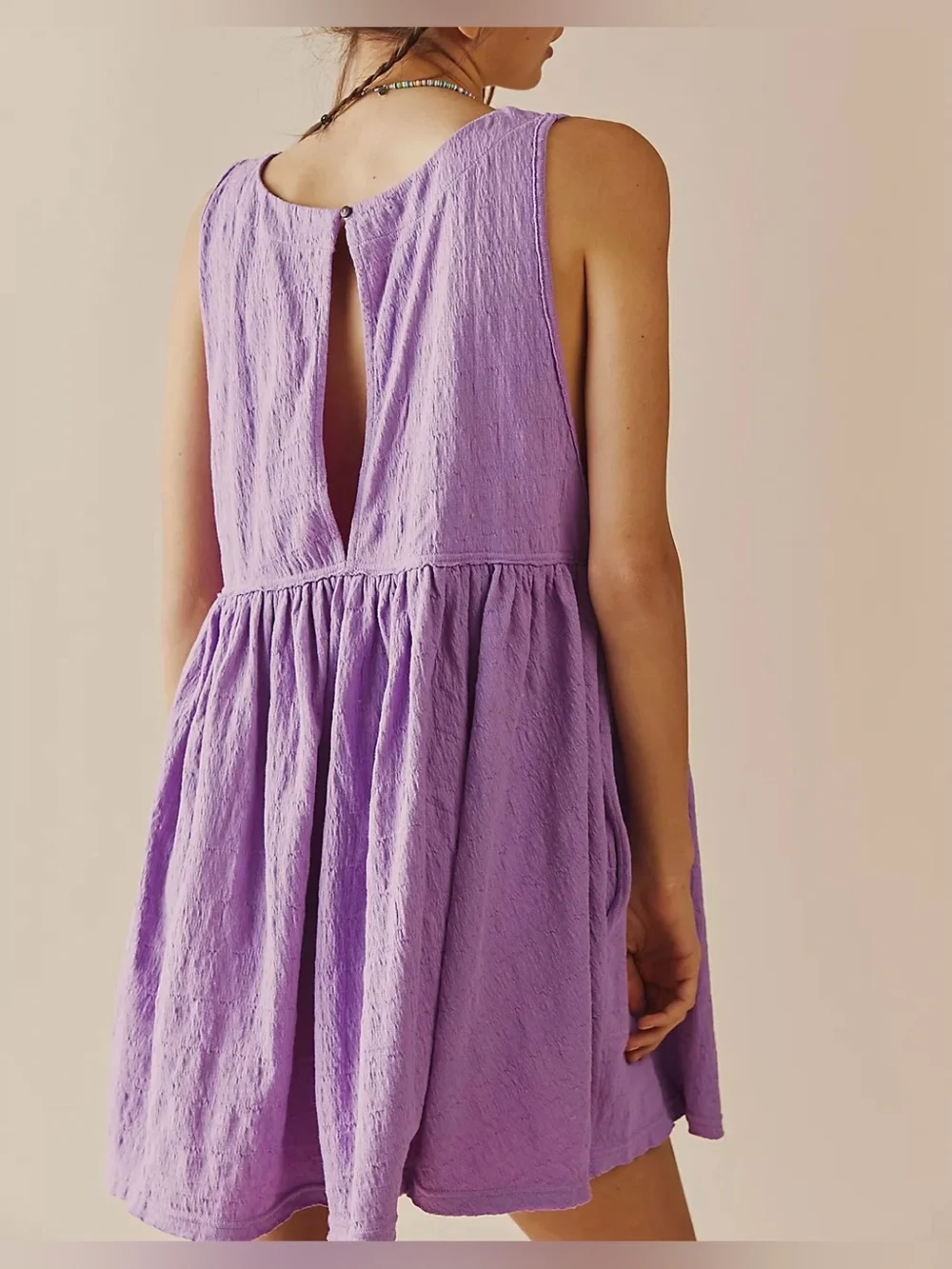 NWOT Free People Free-Est I'm Still Obsessed Sleeveless Mini Dress Wisteria - S